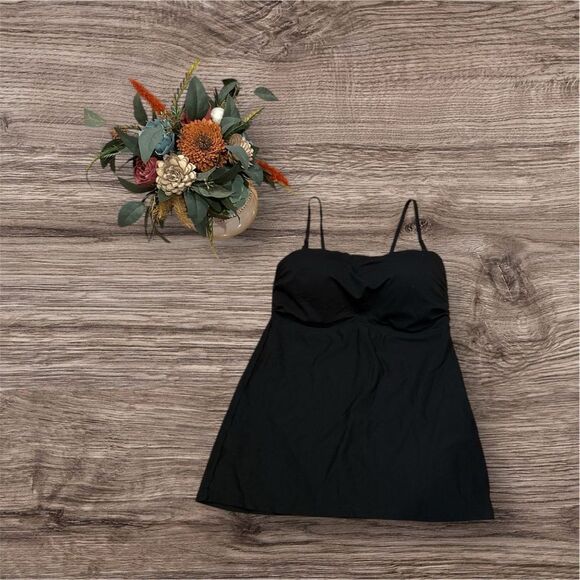 FLEXEES Black Shelf Bra Camisole Tank - XL - Picture 2 of 5